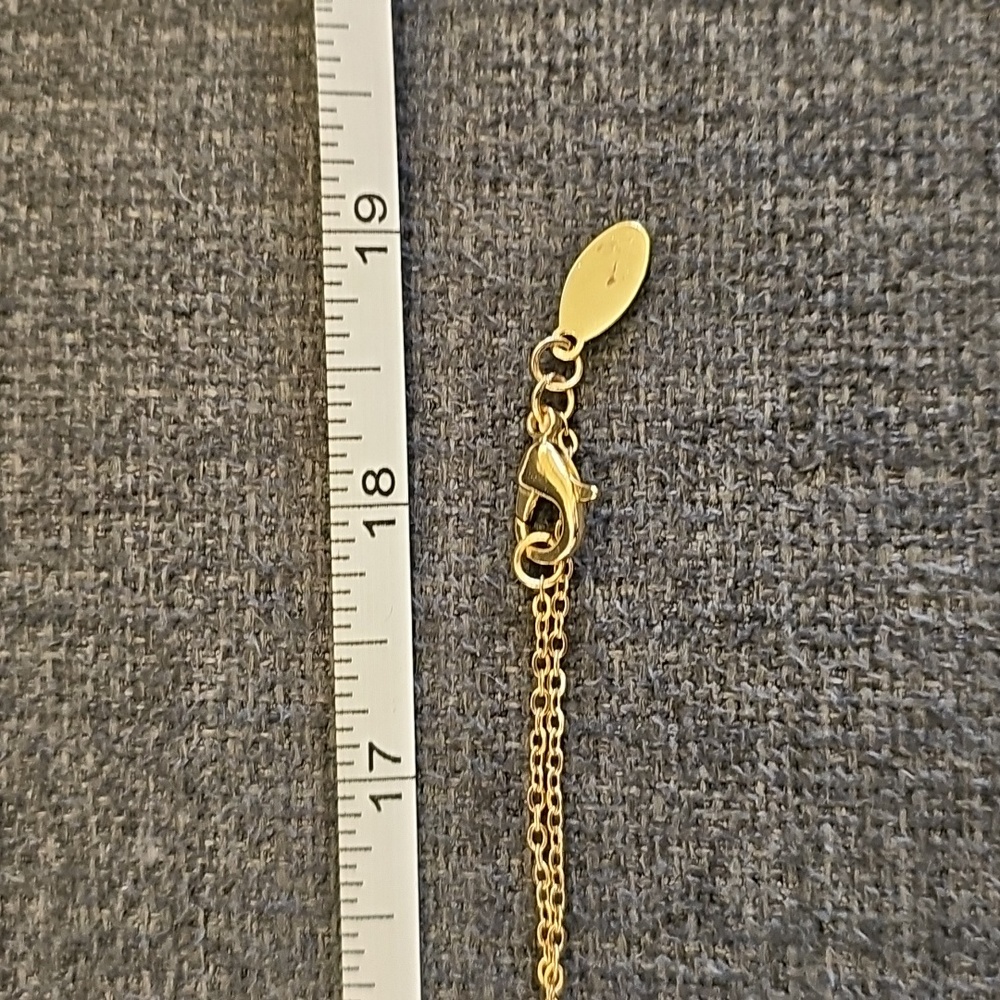 Loft Outlet Gold Necklace with Pink and Purple Accents - Picture 5 of 8